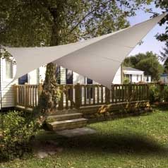 Lona parasol impermeable cuadrada - topo